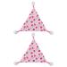 Alvinlite 2 packs Bardagame hammock reptile hammock with pink strawberry pattern lizard hammock bearded drag seed climbing accessories for tanks (33 x 33 x 46cm) Strawberry M