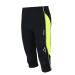 Airtracks functional running pants 3/4 long per air - running tight - functional pants - breathable - compression - quick -drying xxl black -neon