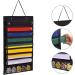 LYFFXYH Martial Arts Belts Organizer - Hanging Medal Display Rack for 8 Belts | Karate Belt Holder in Dust-Proof Black - Buy Online on SooperMarket.com