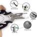Fishing Stainless Steel Split Rings 201pcs Pack with Plier Set - Saltwater Fishing Plier Tool Kit for Lure Connectors | 5 Sizes | High Tensile Force - Buy Online on SooperMarket.com