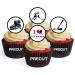 PRECUT Ice Hockey Cupcake Toppers Ice Hockey Theme Edible Mini Cake Decorations - Edible Ice Hockey Party Decorations Ice Hockey Cake Topper Ice Hockey Edible Cupcake Toppers (Pack of 24) - Buy Online on SooperMarket.com