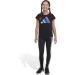 adidas Girls' Big Short Sleeve Essential Tee - Medium Black with Multicolor | Size 23 - Buy Online on SooperMarket.com