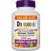 Webber Naturals Vitamin C Chewbale 500 mg 300 Orange Flavour Tablets For Bones Teeth & Vitamin D3 1000 IU 500 Tablets For Healthy Bones Teeth and the Maintenance of Good Health - Buy Online on SooperMarket.com