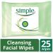Simple Cleansing Facial Wipes (25 Wipes) - Buy Online on SooperMarket.com