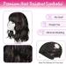 Short Brown Wavy Bob Wig with Bangs | Premium Synthetic Medium Length Wig for Women | Curly Dark Brown Cosplay Wig 12 Inch - Buy Online on SooperMarket.com