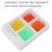 120pcs Dental Wedges Set 4 Sizes Plastic Poly Wedges with Holes for Dental Clinics | International Shipping Available - Buy Online on SooperMarket.com
