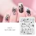 KADS Nail Stamping Plate Set - French Summer Flower Flamingo Rose Design with Stamper and Scraper - Buy Online on SooperMarket.com