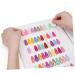 minkissy 1pc Nail Color Book Nail Color Chart Display Nail Color Display Board Salon Nail Color Plate Nail Polish Color Chart Nail Color Display Plate Accessories Manicure Abs White - Buy Online on SooperMarket.com