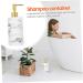 PRETYZOOM 1pc Simple Storage Decorative Bath Lovely Press-Type Liquids Shower Resin Supply Replacement Use White 19.00X7.00X7.00CM - Buy Online on SooperMarket.com