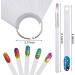 200pcs Clear Nail Swatches Sticks with Practice Finger Clipper and Nail Art Brush - Buy Online on SooperMarket.com