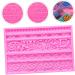 IMIKEYA 3pcs Silicone Cake Mold Silicone Cupcake Molds Vintage Candy Cake Decoration Mold Cake Decors Mold Cupcakes Baroque Fondant Molds Baking Tool The Flowers Fondant Cake Silica Gel 19X12X1CMx3pcs - Buy Online on SooperMarket.com