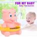 Cartoon Animal Digital Water Thermometer Baby Bath Toy - Pink Pig Design - Buy Online on SooperMarket.com