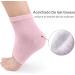 WOOKIT 4 Pairs Moisturizing Heel Socks - Gel Open Toe for Cracked Dry Heels | Spa Foot Care for Men & Women | Pink 4 Pack - Buy Online on SooperMarket.com