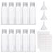 10 pieces bottle travel 100ml travel bottles Set Small plastic bottles toilet items Liquid container with syringe funnel and labels for shampoo conditioner lotion toilet items