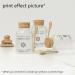 Tianzd 5pcs 100ml Matte Transparent Bathing Salt Containers - Eco-Friendly Cremation Boxes & Cosmetic Ointment Jars with Cork and Wooden Shovel | Ideal for International Shipping - Buy Online on SooperMarket.com