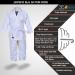 Jayefo Kids Brazilian Jiu Jitsu GI for Boys and Girls | Lightweight IBJJF Legal BJJ Gi for Children | Soft Preshrunk Grappling Youth MMA Kimono with Free White Belt - 1 Year Warranty | White/Gold K00 - Buy Online on SooperMarket.com