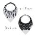 Pickle & Olive Reversible Baby Teething Bibs with Heart Shaped Teether - Monochrome (Set of 2) - Buy Online on SooperMarket.com