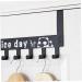 PRETYZOOM Over Door Clothes Hanger Rack Hook up On The Door Coat Rack medium Black - Buy Online on SooperMarket.com