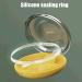 Orthodontic Retainer Case with Cleaning Brush - Yellow Mouthpiece Holder for Adults & Kids - Perfect for School Travel & Home - 8cm Diameter - Buy Online on SooperMarket.com