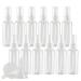 TIANZD 12 Pieces Empty 50 ml Clear PET Plastic Fine Mist Pump Spray Bottles with White Top Portable Sprayer for Perfume Water Cosmetic Travel Containers Refillable 2x Funnel