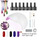 UV LED Gel Nail Set Dekaim UV LED Gel Nail Art Set 36W UV Gel Dryer Light Top&Base Manicure Set(4#) - Buy Online on SooperMarket.com