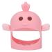 Silicone Chick Shape Baby Teether with 2 Teether Stems - Cherry Powder Color - Daytime and Nighttime Teething Relief - Cute and Safe Chew Toy - Buy Online on SooperMarket.com