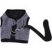 Minkissy 2-Piece Hamster Leash Set - Ferret & Guinea Pig Harness Chinchilla Costume & Rabbit Vest - Sizes Gray & Black - Buy Online on SooperMarket.com