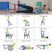 Wllhyf Resistance Tapes - 5 Levels of Elastic Exercise Bands for Muscle Building Yoga Home Fitness Pilates Strength Training & Physiotherapy for Men & Women - Buy Online on SooperMarket.com