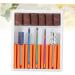 POPETPOP 1 Set Nail Drill Bits Nail Art Equipment Braiding Hair Supplies Dappen Dish for Acrylic Nails Tweezers Sheath Tiny Straw Hat Bunny Ear Pearl Clip Cuticle Drill Bit Manicure Tool 6.5x5.5cm Orange - Buy Online on SooperMarket.com