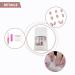 WOOXDYUK Nail Art Set - 24 Medium French Tip Press On Nails with Crystal Butterflies Imported Jelly Glue + Nail Rub & Remover for Perfect Nail Designs - Buy Online on SooperMarket.com