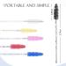 200 Colorful Disposable Mascara Wands for Eyelash Extensions and Brow Grooming - Lash Extension Supplies (Black) - Buy Online on SooperMarket.com