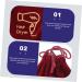 Beavorty 4pcs Storage Bag Bag Organizer Flannel Drawstring Bags Outdoor Hair Dryer Bags Cosmetic Bag - Buy Online on SooperMarket.com