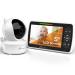 Baby Monitor  5 Large Display Video Baby Monitor with Remote Pan-Tilt-Zoom |Infrared Night Vision, Temperature Display, Lullaby, Two Way Audio |960ft Range Baby Monitor with Camera and Audio 650