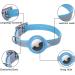 Shop Adjustable Leather Airtag Cat Collar - Reflective GPS Tracking Neck Band for All Cat Sizes (S Blue) - Anti-Losing Solution - Buy Online on SooperMarket.com