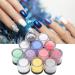 12 Colors Acrylic Powder Set - Crystal Nail Art Decoration for Studios & Home | Builder Manicure Accessories - Buy Online on SooperMarket.com