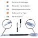 AFTREN Professional Stainless Steel Cuticle Pusher Dual Tool UV Gel Polish Soak Off Remover Double Ended Nail Cleaner Scraper (Black) - Buy Online on SooperMarket.com