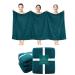 Pearl Linens Cotton Bath Sheet Pack of 2, Oversize Bath Towels Two Pack, Quick Dry, Absorbant, Super Soft Bath Sheet for Hotel, Spa | Teal Bath Sheet, Bath Towel 35 X 70 inches Bath Sheet - Pk 2 Teal