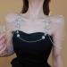 Wiwpar Silver Rhinestone Tassel Snowflake Flower Body Chain | Layered Bikini Harness & Wedding Party Accessories for Women - Buy Online on SooperMarket.com