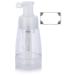 Clear Powder Spray PET Bottle with Locking Nozzle 6 oz / 180 ml + Label