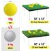 Pop Up Golf Chipping Net with 15 Training Balls and 2 Hitting Mats - Indoor/Outdoor Collapsible Portable Golfing Target for Backyard Driving and Swing - Buy Online on SooperMarket.com