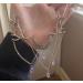Oralgo Gothic Necklace: Vintage Lunar Branch with Violet Crystal Water Drop Pendant - Fashionable Pagan Witch Jewelry for Women - Buy Online on SooperMarket.com
