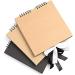 10x10 Inch DIY Scrapbook Album Black Hardcover Kraft 80 Pages - Family, Wedding, Anniversary, Baby First Memories - Black Paper Scrapbooking Album - Buy Online on SooperMarket.com