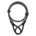 Titanker Bike Cable Lock, Thick Heavy Duty Security Vinyl Coated Flexible Steel Cable with Loop End (4FT(12mm))
