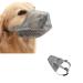 Muzzle for dogs breathable mesh muzzle for large dogs muzzle medium dogs adjustable dog muzzle for small medium -sized and large prevents biting chewing and barking (gray xs) gray XS