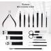 Keiby Citom Manicure Set 18pcs Professional Nail Clippers Kit Pedicure Care Tools-Stainless Steel Grooming Tools With Rose Gold PU Leather Case for Travel & Home (Pink) - Buy Online on SooperMarket.com