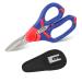 WORKPRO Electricians Scissors & Wire Cutter Stripper 2-in-1 Multi-Function Shears 152mm/6-inch Bi-Material Soft Handle