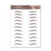 Aaiffey Hair-like Authentic Eyebrows 4D Brown Natural Tattoo Eyebrow Stickers Waterproof Imitation Ecological Lazy for Woman & Man Makeup Tool 9 Pcs Brown-01