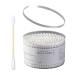 Perfeclan 500 pieces of cotton swabs double-headed cleaning sticks care wattage swabs cotton swabs for make-up Polishing the ears of the ears eyeshadow brushes remote tip around 500 pieces tip + round white