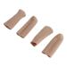 Hemoton 2 Pairs Finger Guard Blister Pads Cuttable Toe and Finger Cap Toe Protectors Silicone Toe Sleeves Silicone Gel Nylon Finger Caps Finger Protector Toe Finger Sleeve Makeup