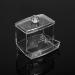 Atyhao Cotton Swab Box | Practical Q-Tip Organizer & Makeup Storage | Transparent Cosmetic Holder with Lid - Shop Internationally - Buy Online on SooperMarket.com